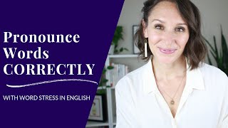 How to Pronounce English Words — Word Stress in English [upl. by Hertberg]