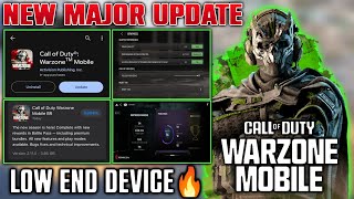 Warzone Mobile New Update Season 6 Reloaded  Low End Device Support amp Optimization  Warzone Mobile [upl. by Tressia]