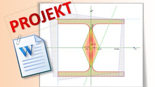 Projekt wytrzymałość materiałów  mimośrodowe ściskanie i rozciąganie [upl. by Pren]