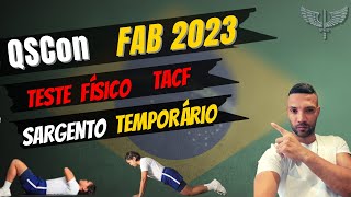 📍Teste Físico  Sargento Temporário Aeronáutica  QSCon 2023 – TACF [upl. by Henrion955]