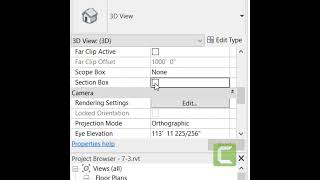 How to see inside your REVIT model with SECTION BOX [upl. by Ylus562]