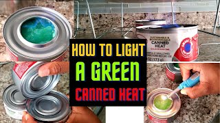 EASY way to light a Biodegradable Gel Chafing Fuel CANNED HEAT [upl. by Charo]