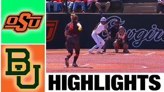 2 Oklahoma State vs Baylor Highlights GAME 2  NCAA Softball Highlights  2023 College Softball [upl. by Ner]