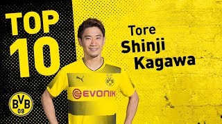 Top 10 Goals  Shinji Kagawa 🇯🇵 [upl. by Analak]