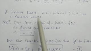 Fourier series of Cos x and Sin x in the Interval π π [upl. by Fran368]