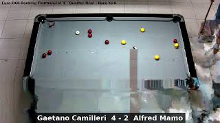 Gaetano Camilleri vs Alfred Mamo  Euro O60 Ranking Tournament 4  Quarter final [upl. by Blanka513]