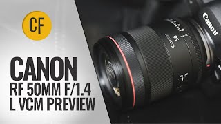 Canon RF 50mm f14 L VCM lens preview [upl. by Coletta]