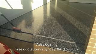 How to seal epoxy flake flooringFinal Coat [upl. by Enyehc]