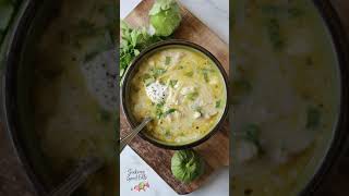 SLOW COOKER GREEN ENCHILADA CHICKEN SOUP  shorts  Easy Chicken Enchilada Soup Recipe [upl. by Martita789]