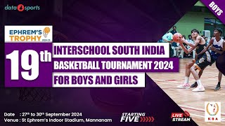 ST EPHREMS VS PHSS PANDALLUR  BOYS  19th Ephrems Trophy Interschool Basketball Tournament  LIVE [upl. by Elaweda230]