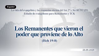 28092024 Estudio de evangelismo para Remanentes y TCK [upl. by Drofla]