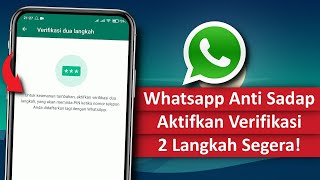 Cara Mengaktifkan Verifikasi 2 Langkah Whatsapp [upl. by Tadich]