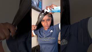 Watch me slay the swoop look🥰swoop sidepart sleekandstylish hairstyleshorts hairstyletutorial [upl. by Vanthe]