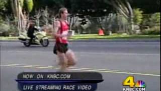 Uncomfortable Moment during LA Marathon [upl. by Abott]