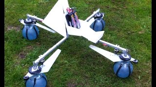 Single blade propeller multirotor test 2 [upl. by Leuqim]