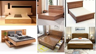 Top Wooden Frame Bed Design Ideas Latest Wooden Bed Designs [upl. by Nwahsyt]