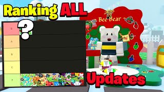 I Ranked ALL Beesmas Updates In Bee Swarm Simulator BEST TO WORST [upl. by Yadrahs562]