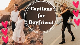 Boyfriend captions for instagram  Instagram captions for boyfriend  Love captions for him [upl. by Aehcim763]