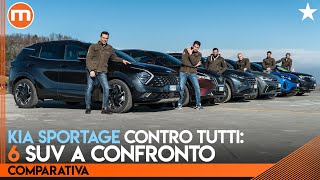 Comparativa SUV  Nuova Sportage sfida Qashqai Tucson Tiguan 3008 e Compass [upl. by Ahsiema335]