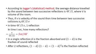 12 Sabines law  Derivation of reverberation time [upl. by Yllehs]