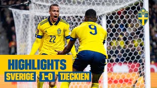 Highlights Sverige  Tjeckien 10  VMplayoff  Drömmål av Quaison [upl. by Averir]