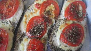 AUBERGINE A LA TOMATE ET MOZARELLA AU FOUR [upl. by Milly]