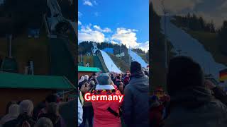 Skispringen in GarmischPartenkirchen Germany highlights germany betashorts shorts skiing [upl. by Ecidna]