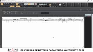 100 VIRADAS DE BATERIA PARA FORRÓ NO FORMATO MIDI [upl. by Melar]