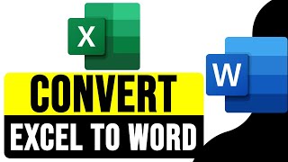 How to CONVERT an EXCEL Document into WORD Document 2024  Import Table from Excel to Word [upl. by Goulette945]