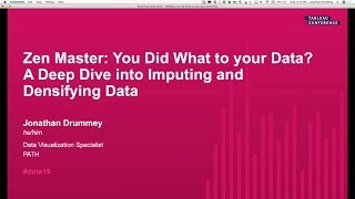 Zen Master You Did What to Your Data A Deep Dive into Imputing and Densifying Data [upl. by Anaiviv]