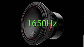 Tone frequency 1650Hz Test your hearing speakersheadphonessubwoofer [upl. by Naida149]