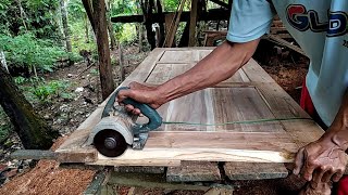 Cara cepat membuat pintu kayu jati murah [upl. by Laerdna]