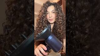 How to diffuse your curly hair curlyhair curlyhairroutine curlyhaircare [upl. by Susann]