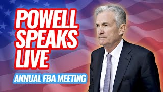 🔴WATCH LIVE Jerome Powell amp Klaas Knot at the Annual FBA Meeting [upl. by Samford]