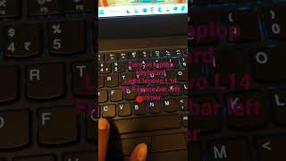 How to turn on lenovo keyboard lightthink pad L14 [upl. by Nahgeam775]