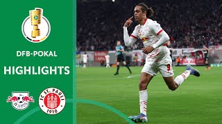 Leipzig knocks out courageous St Pauli  RB Leipzig vs FC St Pauli 42  Highlights  DFBPokal [upl. by Coulter]