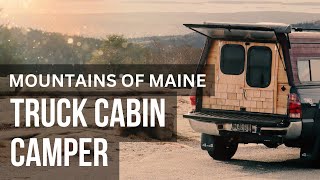 Mountains of Maine  Cliff Side Ocean Sunrise  Truck Cabin Camper Adventure [upl. by Yrak]