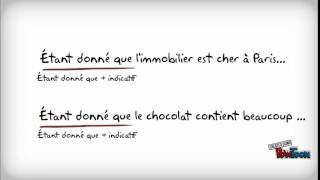 Connecteurs logiques en français Étant donné que [upl. by Notgnilra]