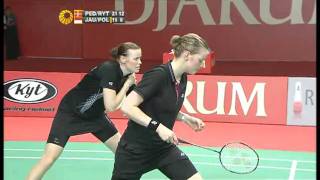 QF  WD  C Pedersen  K Juhl vsMeiliana JauhariGreysia Polii  2011 Djarum Indonesia Open [upl. by Jaquiss]