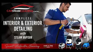 Car Steam Cleaning  Complete Interior and Exterior Detailing with Steam Vapour [upl. by Addam786]