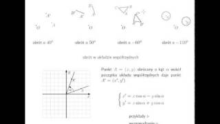 Obrót punktu odcinka trójkąta okręgu [upl. by Soisinoid380]