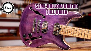 GUITAR BUILD Building a semihollow double cut guitar [upl. by Marice]