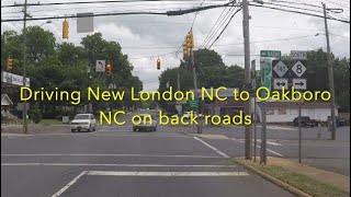 NORTH CAROLINA BACKROADS  Driving New London NC to Oakboro NC on back roads  ASMR [upl. by Benisch]