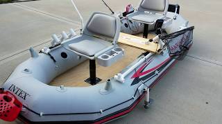 Intex Mariner 4 Bass Boat Modifications [upl. by Enirok]