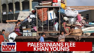 IsraelHamas war Israel orders Palestinians to flee Khan Younis  LiveNOW from FOX [upl. by Sherj315]