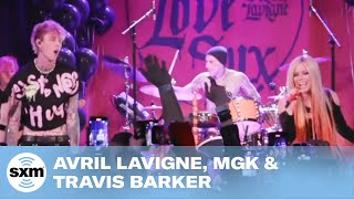 Avril Lavigne ft Machine Gun Kelly amp Travis Barker — Bois Lie  LIVE Performance  SiriusXM [upl. by Roanne232]