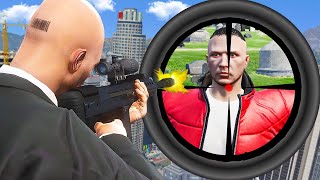 ÜBERLEBE 24 STUNDEN den HITMAN in GTA 5 RP [upl. by Ellon]