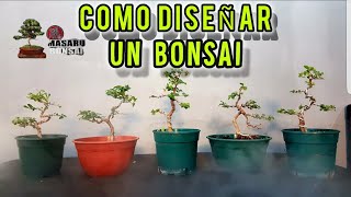 🔴COMO HACER UN BONSAI PODA DISEÑO Y ESTRUCTURA  parte 1👈 MUY FACIL DE HACER [upl. by Rosmarin]