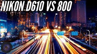 Nikon D610 vs D800 Night Settings 📸 Image Quality [upl. by Neltiak567]