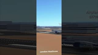 Extremely sus crosswind takeoff from London Heathrow [upl. by Anid]